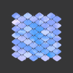 #031 Chameleon Effect Blue / Purple / Yellow - Decor