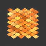 #035 Chameleon Effect Orange / Crimson - Decor